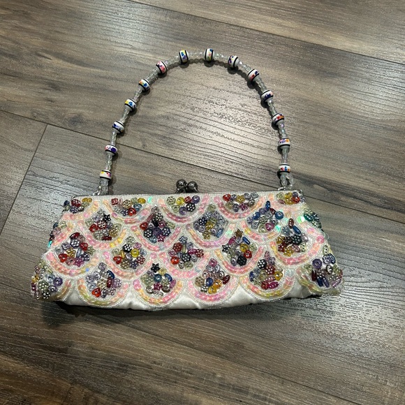 Vintage Multicolor Beaded Shoulder Bag - Picture 2 of 5